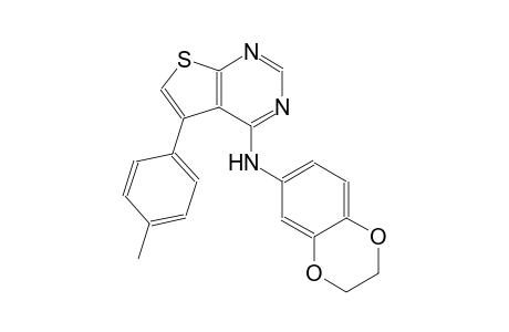 thieno[2,3-d]pyrimidin-4-amine, N-(2,3-dihydro-1,4-benzodioxin-6-yl)-5-(4-methylphenyl)-