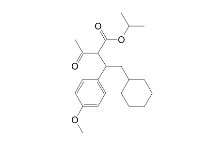 isopropyl 2-acetyl-4-cyclohexyl-3-(4-methoxyphenyl)butanoate
