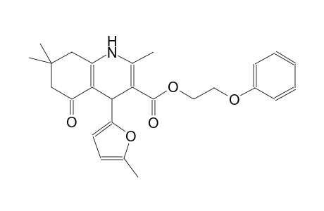 3-quinolinecarboxylic acid, 1,4,5,6,7,8-hexahydro-2,7,7-trimethyl-4-(5-methyl-2-furanyl)-5-oxo-, 2-phenoxyethyl ester