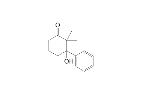 2,2-Dimethyl-3-oxidanyl-3-phenyl-cyclohexan-1-one