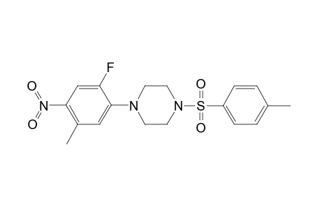 1-(2-Fluoro-5-methyl-4-nitro-phenyl)-4-(toluene-4-sulfonyl)-piperazine