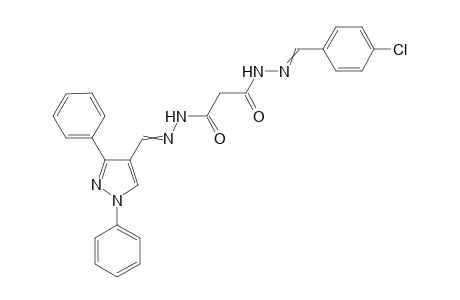 N'1-(4-chlorobenzylidene)-N'3-((1,3-diphenyl-1H-pyrazol-4-yl)methylene) malonohydrazide