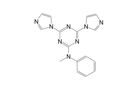 N-[4,6-di(1H-imidazol-1-yl)-1,3,5-triazin-2-yl]-N-methyl-N-phenylamine