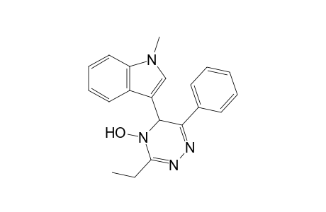 3-(3-Ethyl-4-hydroxy-6-phenyl-5H-1,2,4-triazin-5-yl)-1-methyl-indole