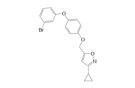 Isoxazole, 5-[[4-(3-bromophenoxy)phenoxy]methyl]-3-cyclopropyl-