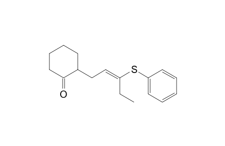 (E)-2-(3-Phenylthiopent-2-enyl)cyclohexanone