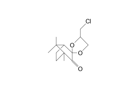 (1S,2R,4R,4'R)-4'-Chloromethyl-4,7,7-trimethyl-bicyclo(2.2.1)heptane-2-spiro-2'-(1',3'-dioxolan)-3-one