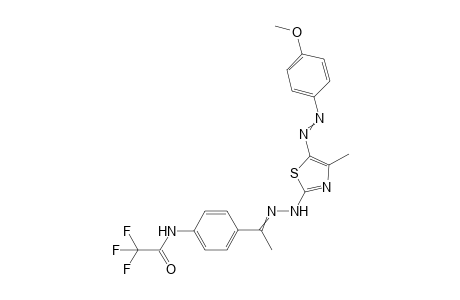 2,2,2-Trifluoro-N-[4-(1-{[5-(4-methoxy-phenylazo)-4-methyl-thiazol-2-yl]-hydrazono}-ethyl)-phenyl]-acetamide