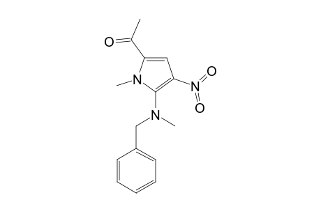 2-ACETYL-5-(N-BENZYL-N'-METHYLAMINO)-1-METHYL-4-NITRO-PYRROLE