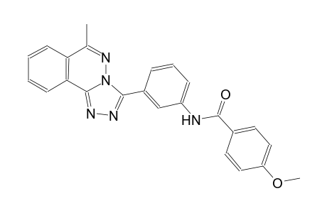 4-methoxy-N-[3-(6-methyl[1,2,4]triazolo[3,4-a]phthalazin-3-yl)phenyl]benzamide