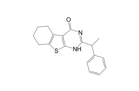 Pyrimido[4,5-b]benzothiophen-4(1H)-one, 5,6,7,8-tetrahydro-2-(1-phenylethyl)-