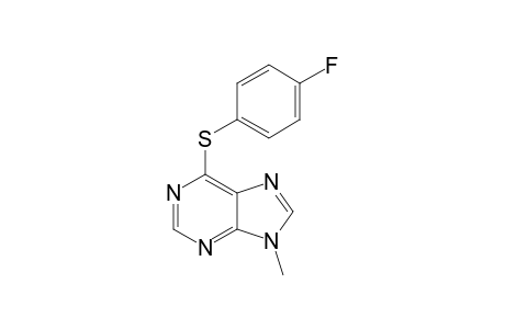 9-Methyl-6-(p-fluorophenyl)sulfanyl-9H-purine