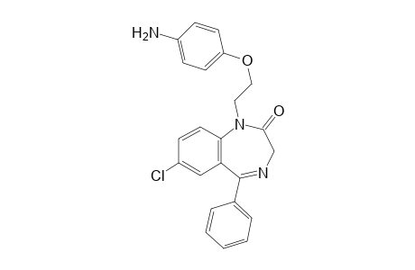 1-[2-(p-aminophenoxy)ethyl]-7-chloro-1,3-dihydro-5-phenyl-2H-1,4-benzodiazepin-2-one