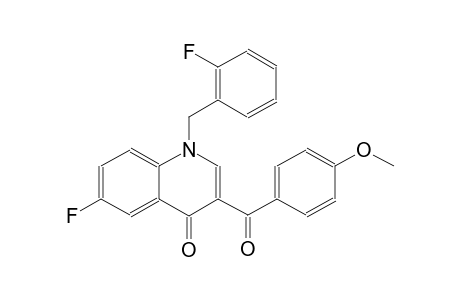 4(1H)-quinolinone, 6-fluoro-1-[(2-fluorophenyl)methyl]-3-(4-methoxybenzoyl)-