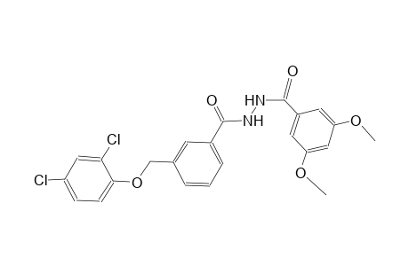 3-[(2,4-dichlorophenoxy)methyl]-N'-(3,5-dimethoxybenzoyl)benzohydrazide