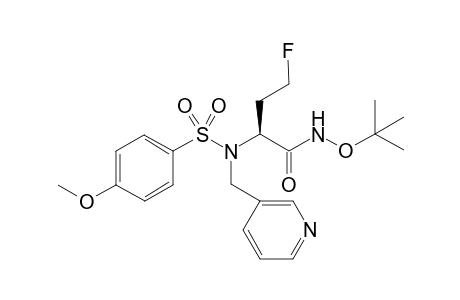 Tert-butyl (S)-N-(4-methoxyphenylsulfonyl)-N-(3-pyridylmethyl)-2-amino-4-fluorobutanhydroxamate