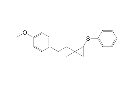 1-(2-(4-Methoxyphenyl)ethyl)-1-methyl-2-(phenylsulfenyl)cyclopropane