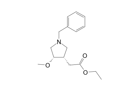 cis-Ethyl 2-(1-benzyl-4-methoxypyrrolidin-3-yl)acetate