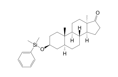 3.beta.(-Dimethylphenylsiloxy)-5.alpha.,13.alpha.-androstane-17-one