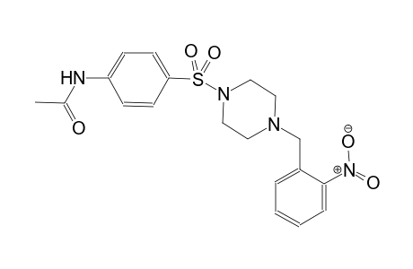 acetamide, N-[4-[[4-[(2-nitrophenyl)methyl]-1-piperazinyl]sulfonyl]phenyl]-