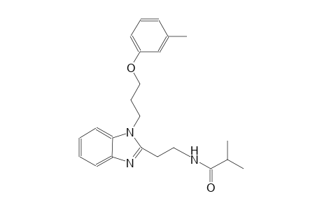 propanamide, 2-methyl-N-[2-[1-[3-(3-methylphenoxy)propyl]-1H-benzimidazol-2-yl]ethyl]-