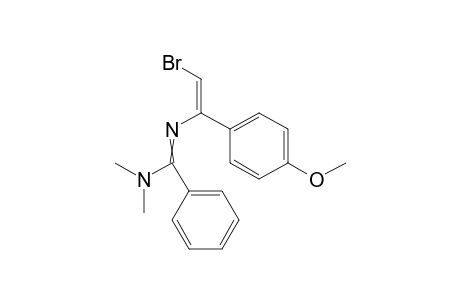 N'-[(Z)-2-bromo-1-(4-methoxyphenyl)vinyl]-N,N-dimethyl-benzamidine