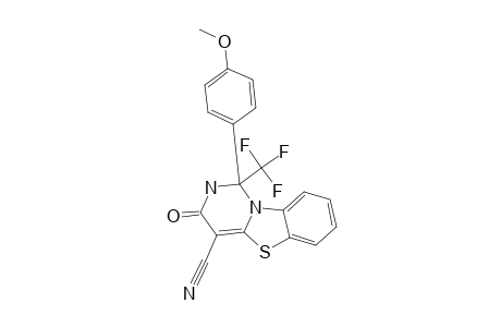 1-(4-METHOXYPHENYL)-4-CYANO-1-TRIFLUOROMETHYL-2,3-DIHYDRO-1-H-PYRIMIDO-[6.1-B]-[1.3]-BENZOTHIAZOL-3-ONE