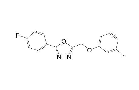 2-(4-Fluorophenyl)-5-[(3-methylphenoxy)methyl]-1,3,4-oxadiazole