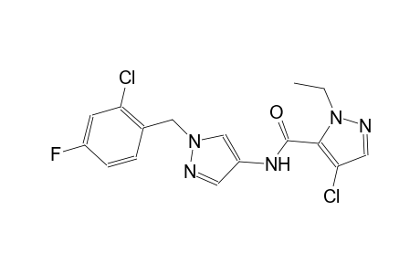 4-chloro-N-[1-(2-chloro-4-fluorobenzyl)-1H-pyrazol-4-yl]-1-ethyl-1H-pyrazole-5-carboxamide