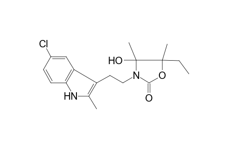 Oxazolidin-2-one, 3-[2-(5-chloro-2-methyl-1H-indol-3-yl)ethyl]-5-ethyl-4-hydroxy-4,5-dimethyl-