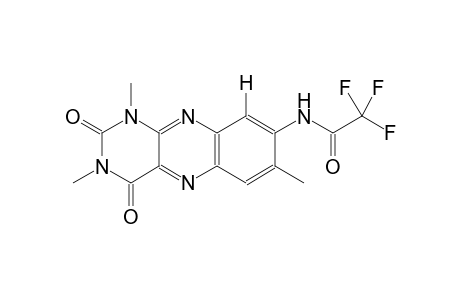 2,2,2-trifluoro-N-(1,3,7-trimethyl-2,4-dioxo-1,2,3,4-tetrahydrobenzo[g]pteridin-8-yl)acetamide