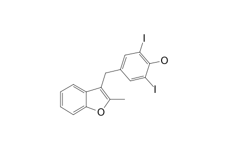 2-METHYL-3-(3,5-DIIODO-4-HYDROXYBENZYL)-BENZOFURAN
