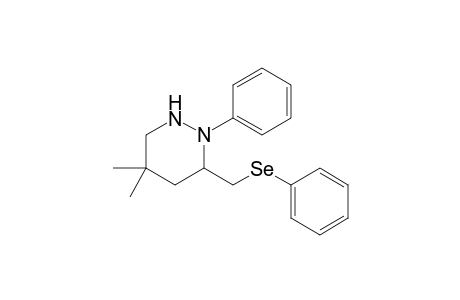 4,4-Dimethyl-1-phenyl-6-[(phenylseleno)methyl]hexahydropyridazine