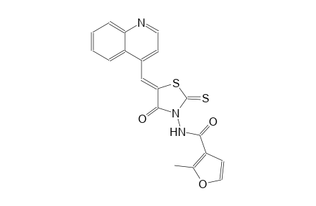 3-furancarboxamide, 2-methyl-N-[(5Z)-4-oxo-5-(4-quinolinylmethylene)-2-thioxothiazolidinyl]-