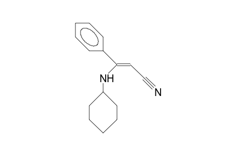 (Z)-Cyclohexylamino-3-phenyl-prop-2-enenitrile