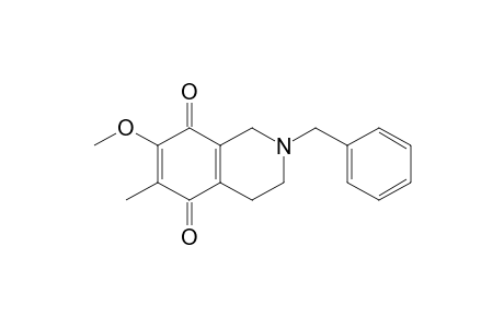 2-Benzyl-6-methyl-7-methoxy-1,2,3,4-tetrahydro-5,8-isoquinolinedione