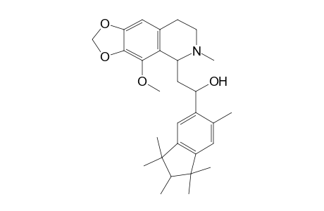 1-(1,1,2,3,3,6-hexamethyl-2H-inden-5-yl)-2-(4-methoxy-6-methyl-7,8-dihydro-5H-[1,3]dioxolo[4,5-g]isoquinolin-5-yl)ethanol