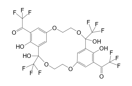 5,7,15,17-Tetrahydroxy-8,18-bis(trifluoroacetyl)-5,15-bis(trifluoromethyl)-1,4,11,14-tetraoxa[5.5]metacyclophane