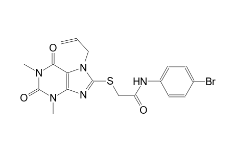 2-[(7-allyl-1,3-dimethyl-2,6-dioxo-2,3,6,7-tetrahydro-1H-purin-8-yl)sulfanyl]-N-(4-bromophenyl)acetamide