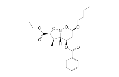 REL-(2-S,3-R,3A-S,4-R,6-R)-4-BENZOYLOXY-6-BUTYLOXY-3-METHYL-HEXAHYDROISOXAZOLO-[2,3-B]-[1,2]-OXAZINE-2-CARBOXYLIC-ACID-ETHYLESTER