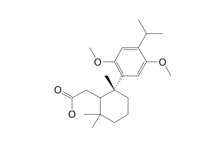 2-(2,5-DIMETHOXY-4-ISOPROPYL-PHENYL)-2,6,6-TRIMETHYL-CYCLOHEXYL-ETHANOIC-ACID