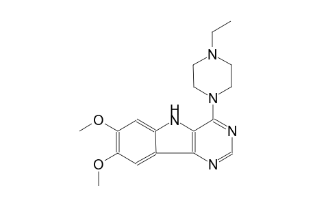 4-(4-ethyl-1-piperazinyl)-7,8-dimethoxy-5H-pyrimido[5,4-b]indole