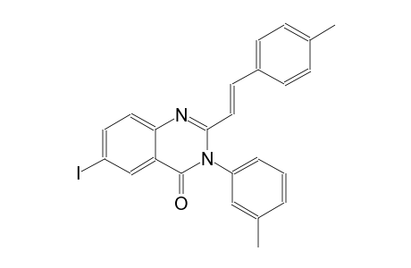 6-iodo-3-(3-methylphenyl)-2-[(E)-2-(4-methylphenyl)ethenyl]-4(3H)-quinazolinone