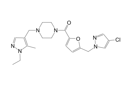 piperazine, 1-[[5-[(4-chloro-1H-pyrazol-1-yl)methyl]-2-furanyl]carbonyl]-4-[(1-ethyl-5-methyl-1H-pyrazol-4-yl)methyl]-