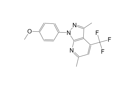 1H-pyrazolo[3,4-b]pyridine, 1-(4-methoxyphenyl)-3,6-dimethyl-4-(trifluoromethyl)-