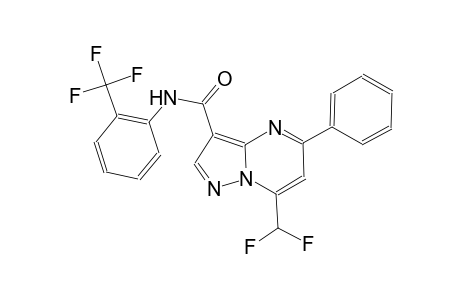 7-(difluoromethyl)-5-phenyl-N-[2-(trifluoromethyl)phenyl]pyrazolo[1,5-a]pyrimidine-3-carboxamide