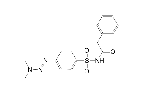 benzenesulfonamide, 4-[(1E)-3,3-dimethyl-1-triazenyl]-N-(2-phenylacetyl)-