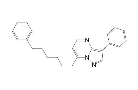 Pyrazolo[1,5-a]pyrimidine, 3-phenyl-7-(6-phenylhexyl)-