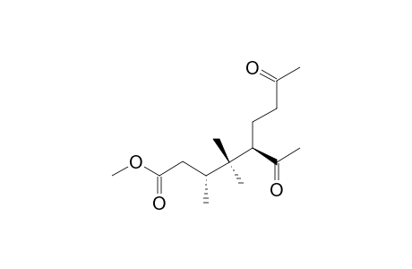 (+)-(3S,5S)-5-ACETYL-3,4,4-TRIMETHYL-8-OXONONANOIC-ACID,METHYLESTER