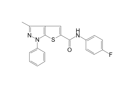 1H-Thieno[2,3-c]pyrazole-5-carboxamide, 3-methyl-1-phenyl-N-(4-fluorophenyl)-